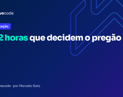 Capa do artigo As 2 horas que decidem o pregão, do blog da Wavecode
